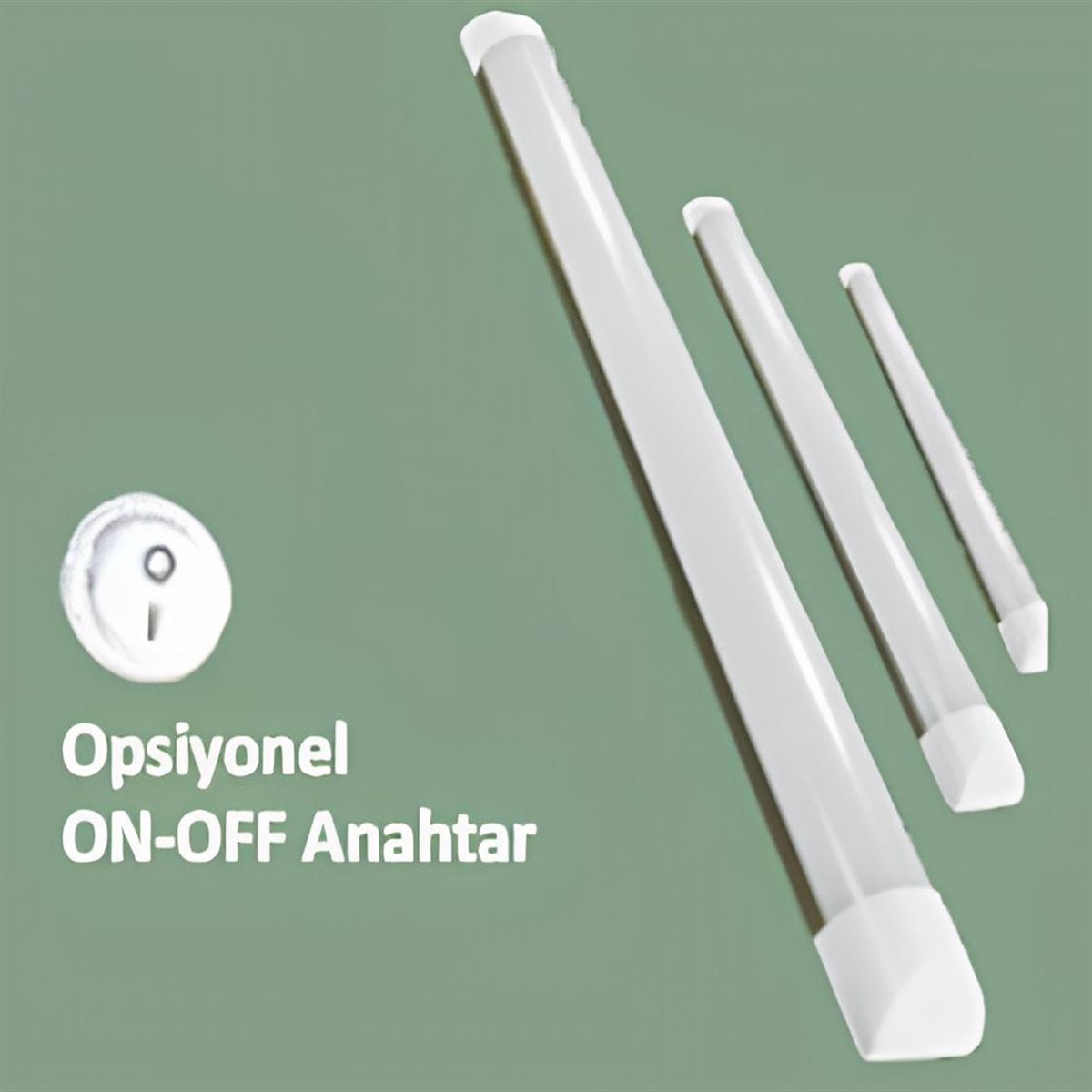 Ledli Oval Camlı Bant Armatürler 30 cm 9W 1